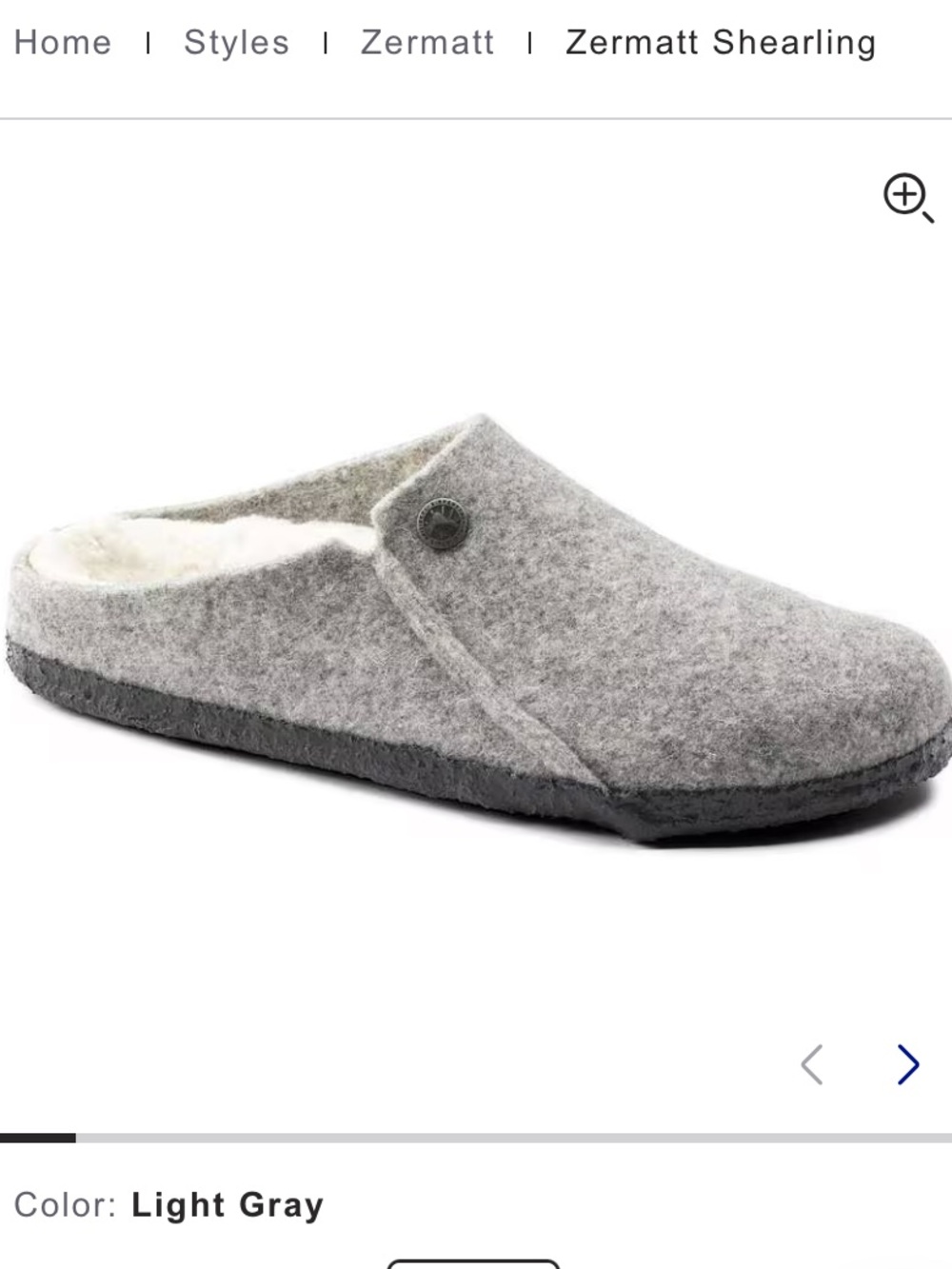 {Birkenstock} Zermatt Shearling Felt Clog - Picture 2 of 14